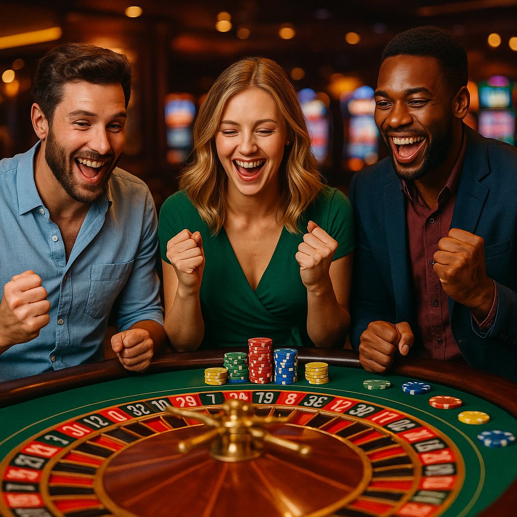 Outside bets: color and parity options Red and black bet sectors on roulette table